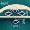 Luxe European and N Style Jewelry Set with Zircon Inlay Earrings Rings Bracelets and Necklaces