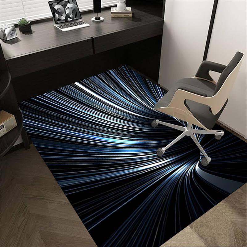 

1PC Light Stream Non-Slip Floor Carpet Compatible for Office&Living Room&Dining room - Flat-Weave Machine- Soft & Pattern-E288 60cm by 90cm