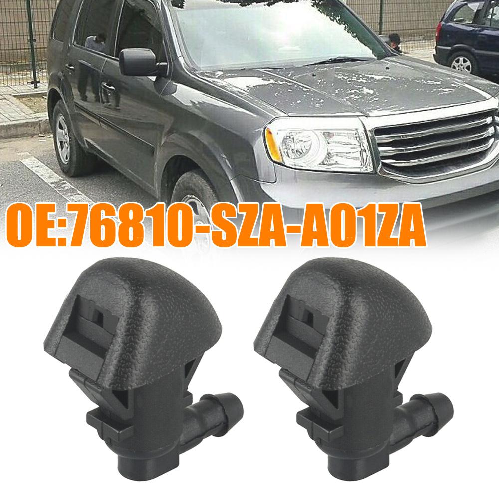 2Pcs Front Windshield Wiper Washer Jet For Honda Pilot 2009-2015 76810-SZA-A01ZA