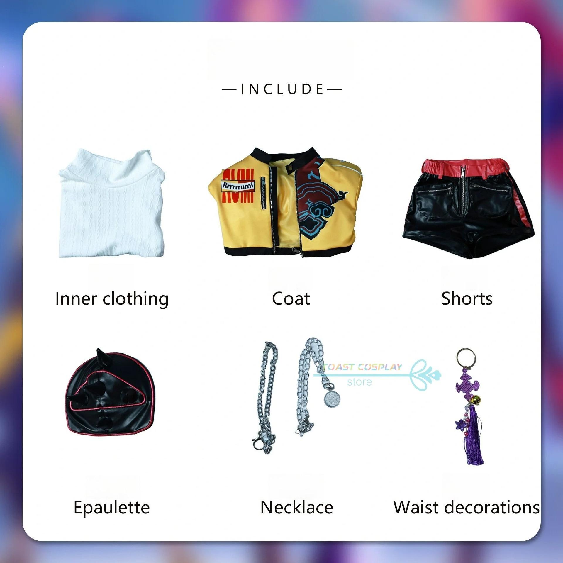 

Аніме Фільм HUNTR/X KPOP Мисливці на Демонів Зої Румі Міра Косплей Костюм Хелловін Карнавальна Вечірка Рольова Гра Уніформа Реквізит XS