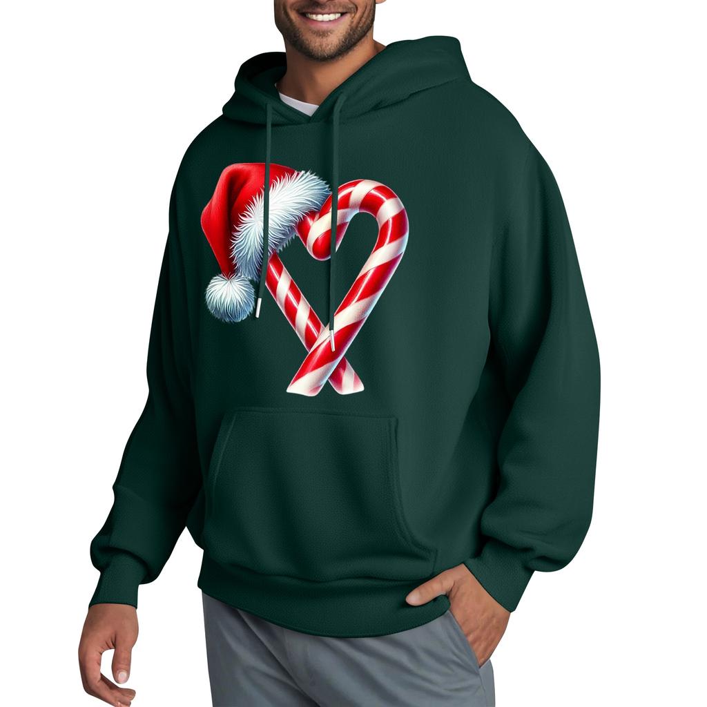 Men's Hooded Sweatshirt, Contrasting Color Sweatshirt, Sports   Casual Jacket