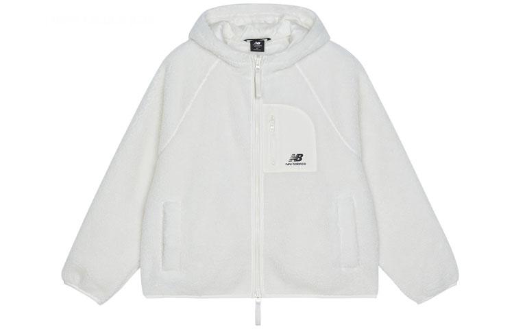 New Balance Women s Zip-Up Hooded Jacket White AWJ13350-AGA XL