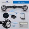 HEIGHTEN 130mm Reel 4mm Carbon 35mm Compatible with and Abu Garcia Baitcasting Hammer Series Black Handle, Thick, 1.5K Fiber, Knob, Shimano, Daiwa,