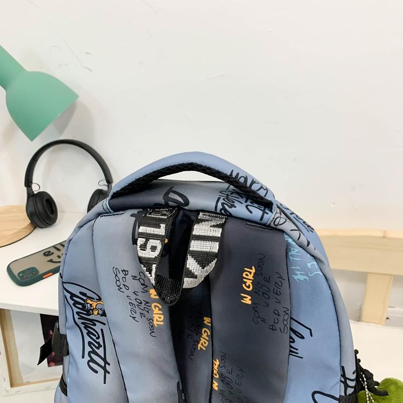 Large Capacity Student Schoolbag Unisex Printed Backpack