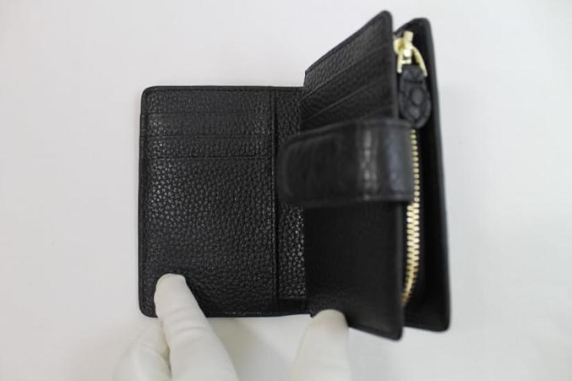 [Luxury Kimono Store] Crocodile Bifold Wallet with Matte Finish (Black)