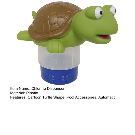 Kreslená želva Plavecký dávkovač chlóru Zvířátko Plovoucí Bazén Dávkovač chlóru Tablety Držák bromu Velké Malé bazény Vířivka Dekorace