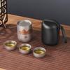 Portable Pure Titanium Travel Tea Set With Double-Wall Insulated Cup Outdoor Camping Pot Gift