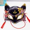 Japanese Style Half-Face Mask: Romantic Fairy Fox with Butterfly Design