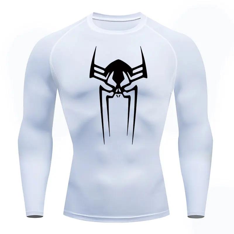 Fitness Man T-shirt Compression Men Four Seasons Vacation Casual Adult  Short Sleeve Spider  Fashion Print  Multi-color Trend