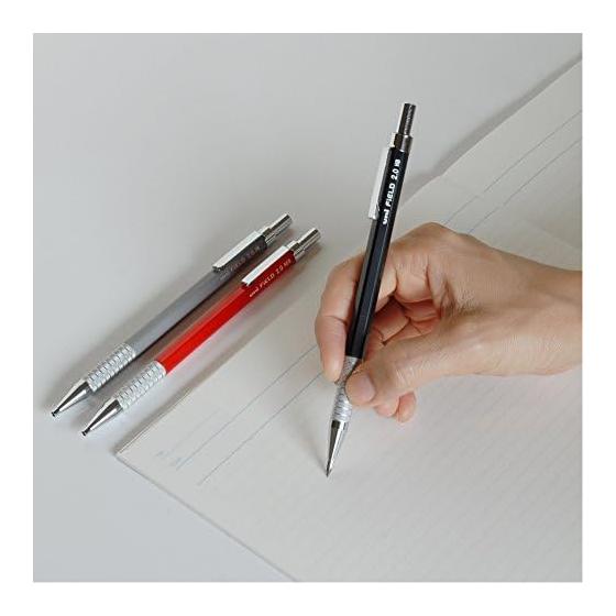 Mitsubishi Pencil Field 2 Mechanical Pencil 2.0mm HB with Knurled Metal Grip, uni Lead