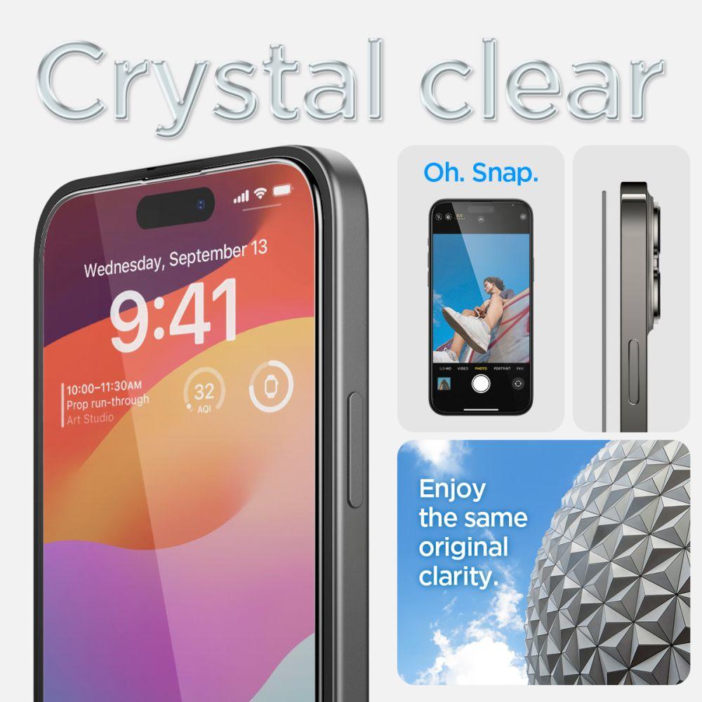 Szkło Hartowane Spigen Glas.tr Ez Fit Fc Iphone 15 Plus Black