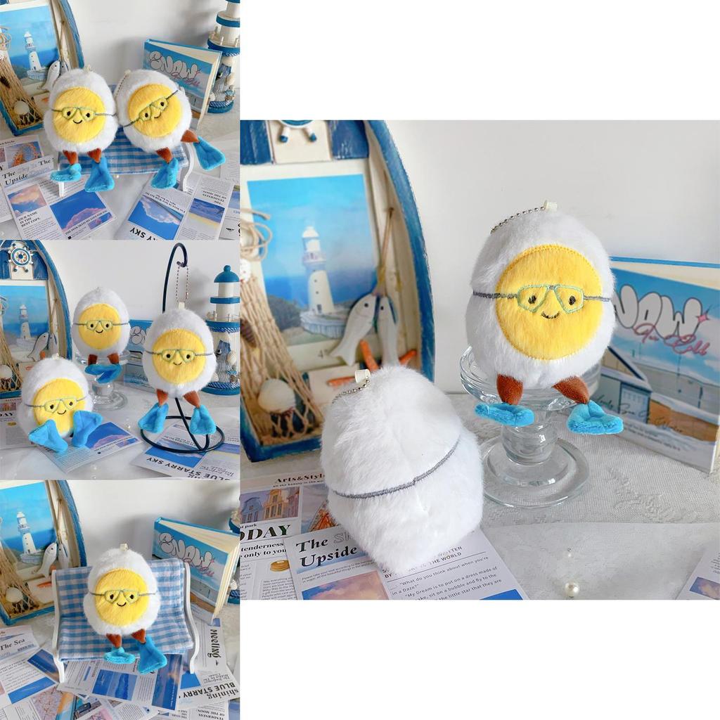 Cute Diving Suit Egg Plush Toy With Pp Cotton Filling For Kids Party Favors