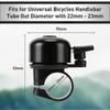 Bike Bell 1-pack, Loud And Crisp Bike Bell, Mini Cute Bike Horn For Adult And Kids Bikes, Anti-rust Coating And Sturdy Ring For Left And Right Handed-