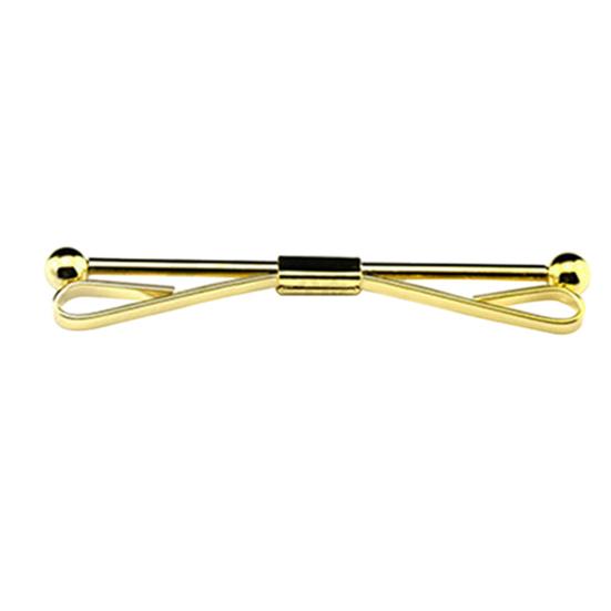 Gentlemen Tie Clip Bar Clasp Cravat Pin Skinny Collar Silver Gold Necktie Brooch