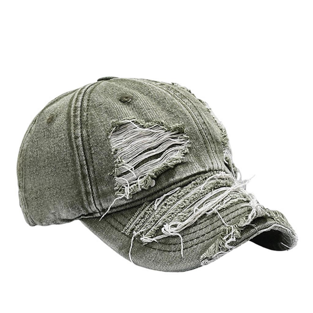 Unisex Perforated Washed Cotton Baseball Cap, Soft Top Hat, Sun Visor Hat