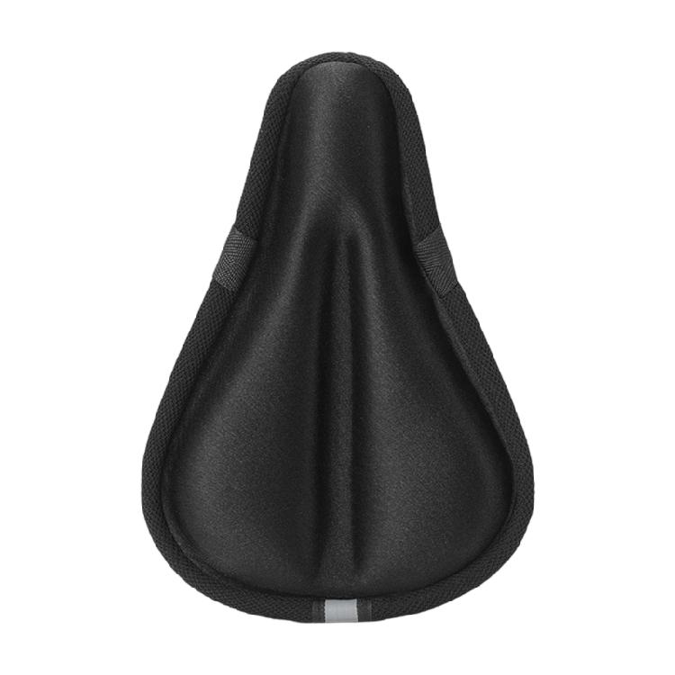 

Comfortable Memory Foam Bicycles Seat Cover with Anti Slip Base Reflective Accents чорний