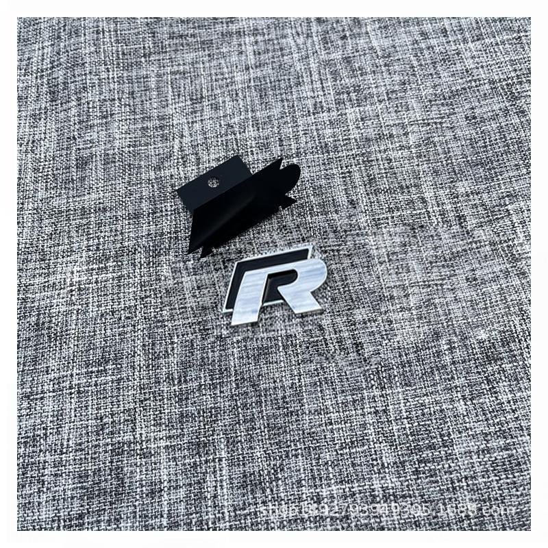 BPI1 2025 Hot R Rline Metal Car Front Grill Trunk Sticker Accessories For Volkswagen VW GTI Polo Golf MK8 Lamando Passat Magotan Tigu Ly2