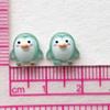 50pcs Cute 9mm Resin Mini Penguin Series Flat Back Stone Figurines DIY Wedding Scrapbook Manicure Accessories