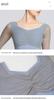 Women's Long Sleeve Square Neck Dancewear Ballet Latin Gymnastics Outfit