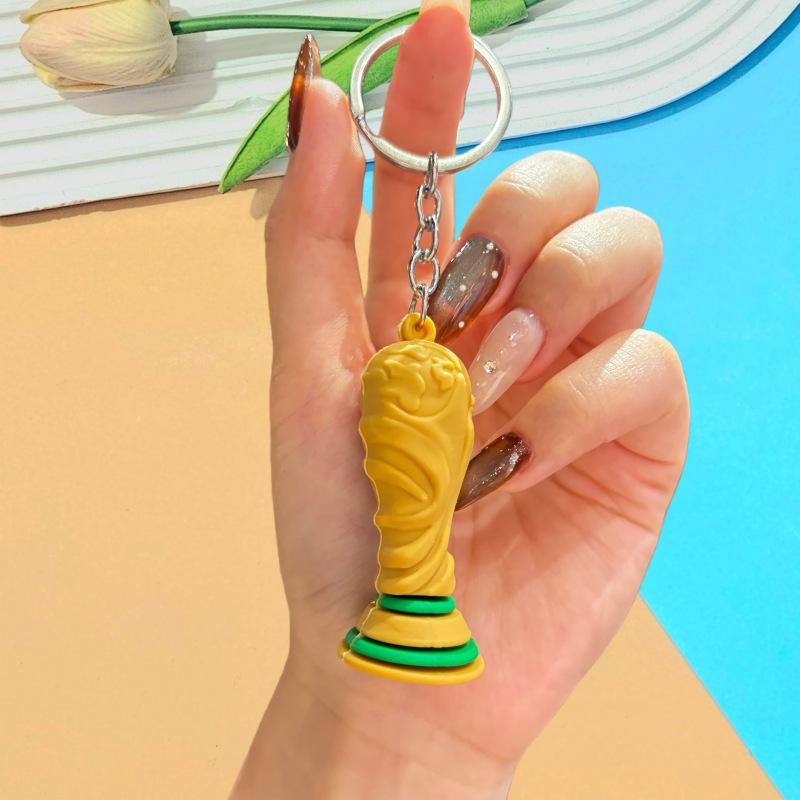 World Cup Mascot Keychain Bag Charm Soccer Fan Souvenir Gift Sports Theme Accessory