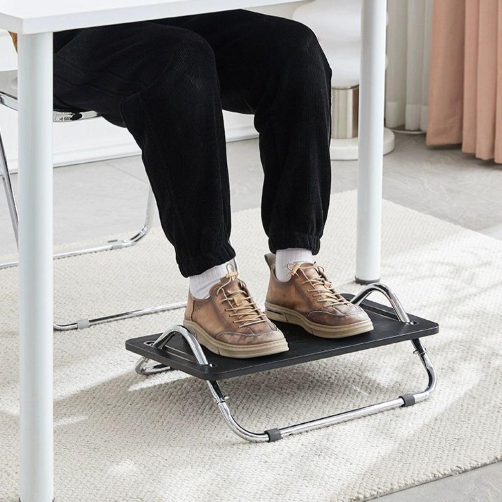 Non-Slip Base Ergonomic Footrest Stool Tilting Function Adjustable Design Office Leg-Rest Chair Comfortable Support
