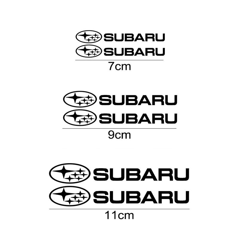 6PCS Car Brake Caliper Wheel Decals Brake Sticker for Subaru STI Levorg Forester WRX XV Outback Crosstrek Legacy Impreza Badge AA3