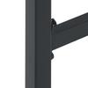 3 Piece Garden Bar Set Black Powder Coated Steel
