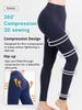 Rupa 3D Compression Yoga Compression Leggings for Beautiful Perfect for Size Long Length Leggings, Women's Pants, High-Waisted Legs, Buttocks, Wine,