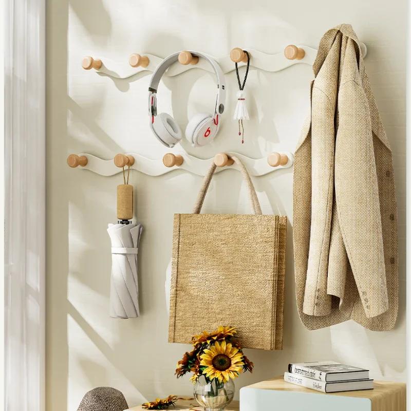 Nordischer hängender Kleiderhaken Einfaches Lagerregal Eingangsbereich Wand Garderobenhaken Schrank Schlafzimmer Schrank Küchenhalter Organizer
