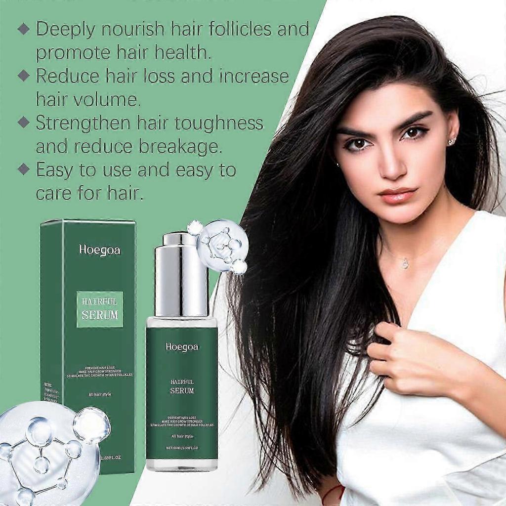 Nourishing Hair Serum for Thicker, Fuller, and Healthier Hair | Moisturizing Ginseng & Glycerin Formula | Reduces Hair Loss, Adds Volume & Delightful