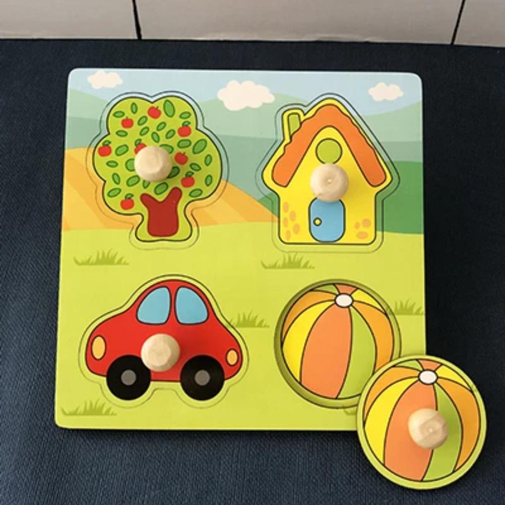 Drevené puzzle pre batoľatá Montessori hračky pre bábätká ABC Abeceda Číslo Tvar Zodpovedajúca dosková hra Predškolská vzdelávacia hračka pre deti 2-4