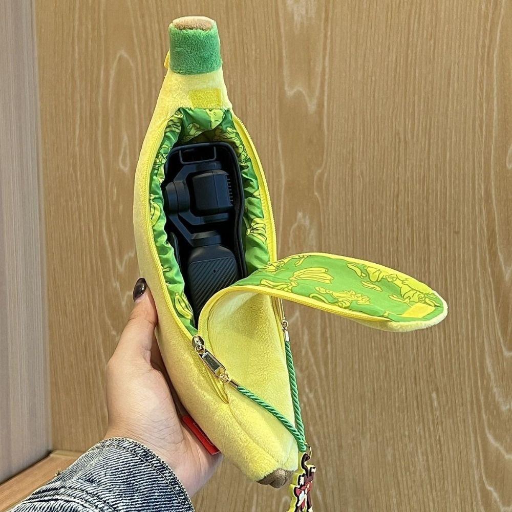 Banana Shape Pen Bag Large Capacity Stationery Storage Bag Multi-functional Pencil Case  Gift