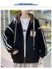 Hooded Casual Baseball Jacket for Teen Boys and Men's 2024 Stylish Outerwear