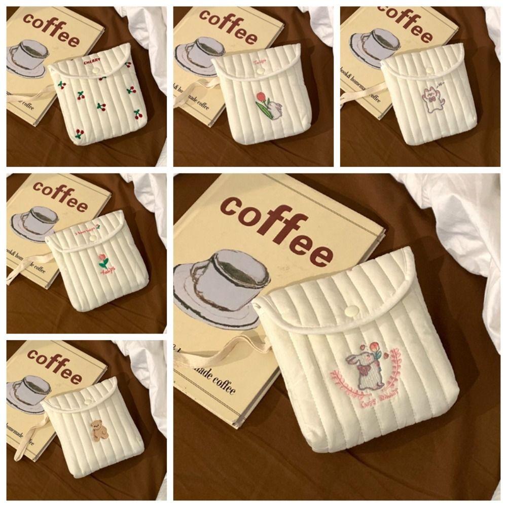 Bear Sanitary Napkin Storage Bag Cherry Rabbit Coin Purse Cute Mini Cosmetic Bag  Student