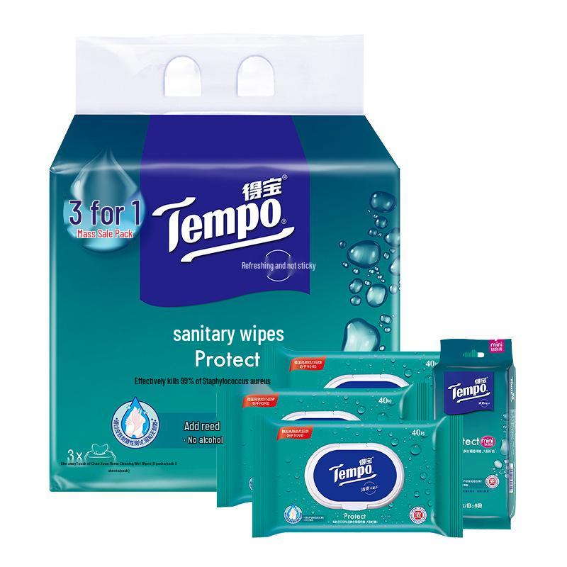 Vinda Alcohol-Free Baby Wet Wipes: 80 Individually Packaged Pure Water Wipes for Kitchen & Toilet Use