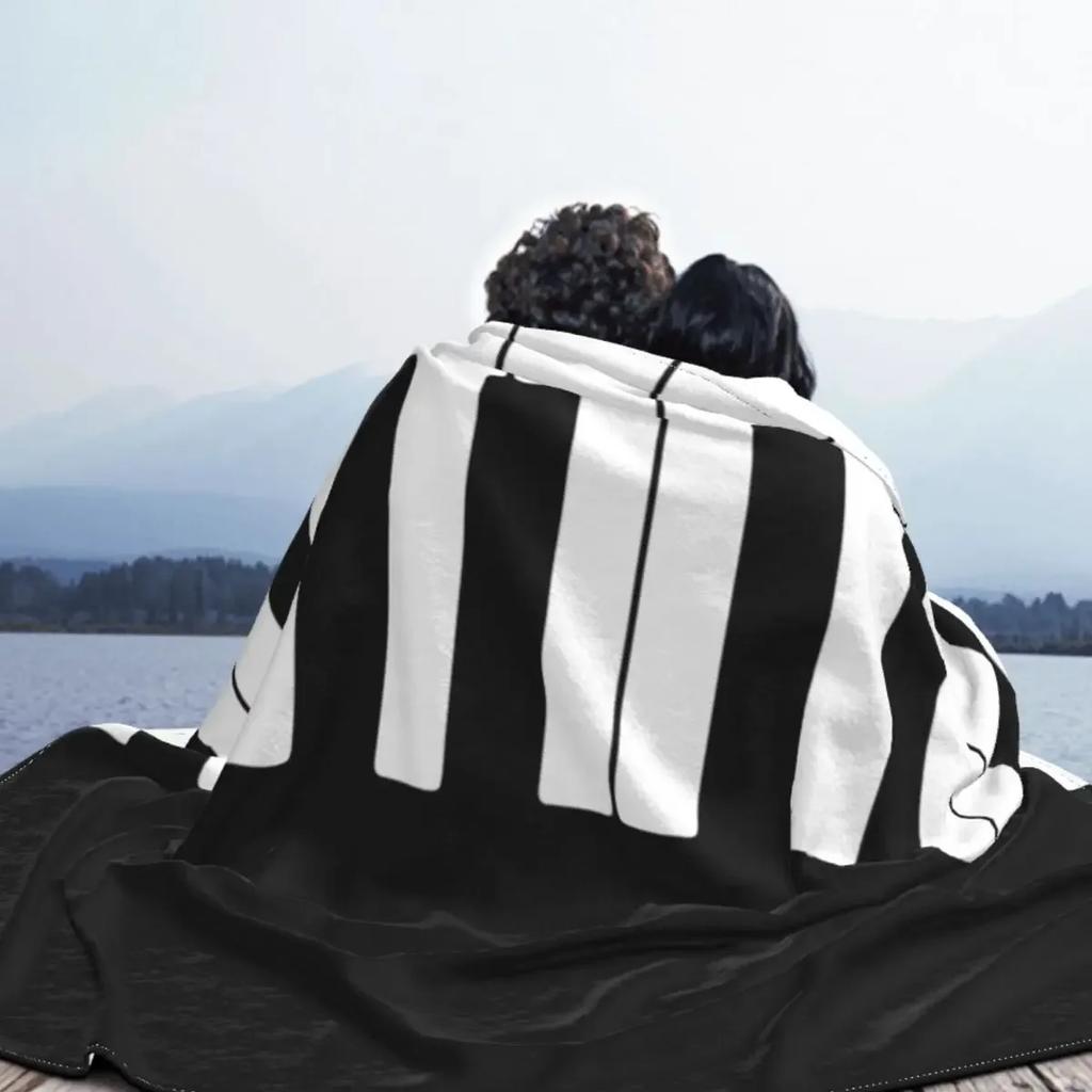 Piano Keyboard Art Knitted Blankets Music Musical Plush Throw Blankets Airplane Travel Printed Ultra-Soft Warm Bedspreads