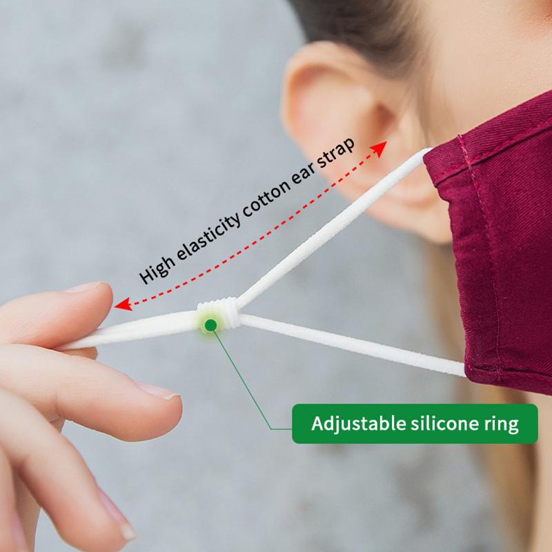 Anti-förorenings Pm2.5 Dammasker Tvättbara Och Återanvändbara Pluggbara Packning Bomull Unisex Rese Ppe Masker Bekväma Och Andningsbara