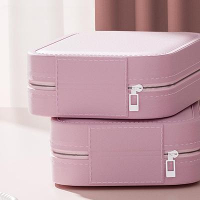 Scatola portaoggetti per toeletta, specchio a LED portatile, scatola portaoggetti per cosmetici con scomparti multipli per borsa da viaggio per il trucco, antipolvere