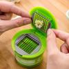 Garlic Press Chopper Manual Mincer Slicers Grater with Storage Container Vegetable Cutter Kitchen Tool Easy To Clean