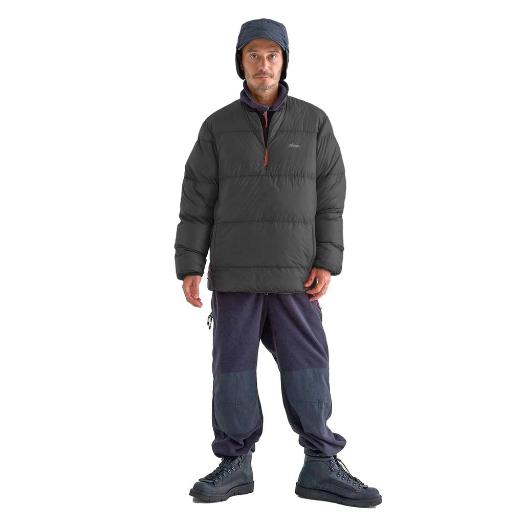NANGA Mountain Lodge Down Crew Neck Top (Men's) (M, BLK)