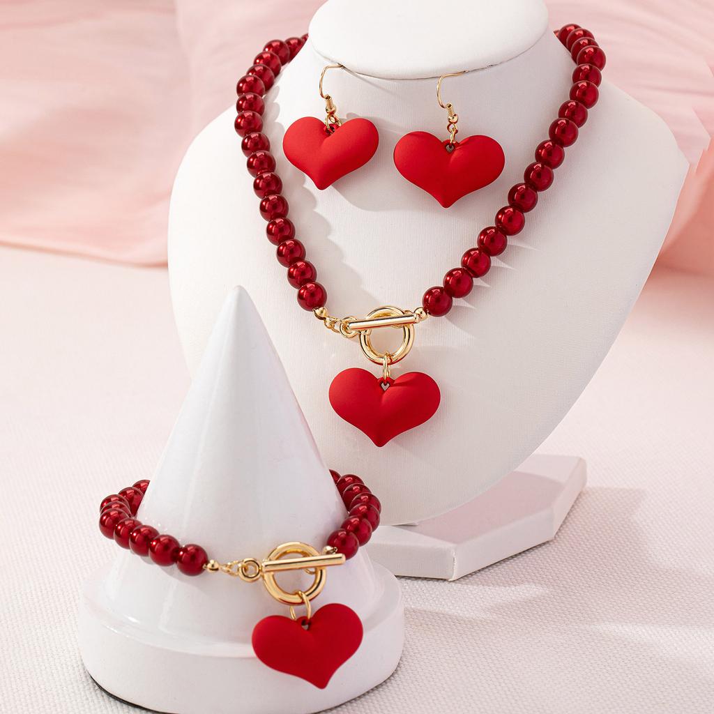 Fashion  Jewelry Set Necklace Bracelet Earrings For Women Ladies