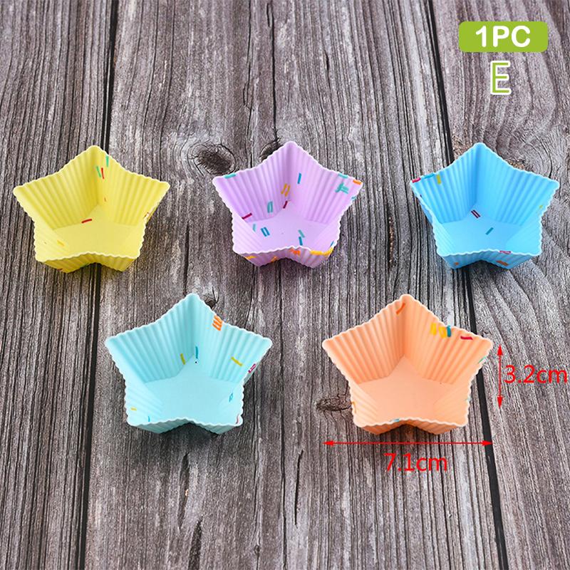 Silicone Mold Cupcake Reusable Cake Molds Muffin Nonstick Heat Resistant Mold Baking DIY Kitchen Pastry Tool