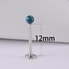 1PC 361L Surgical Steel Opal Ball Lip Stud Internally Threaded 3mm Opal Labret Ear Tragus Cartilage Helix Daith Earring Piercing 4