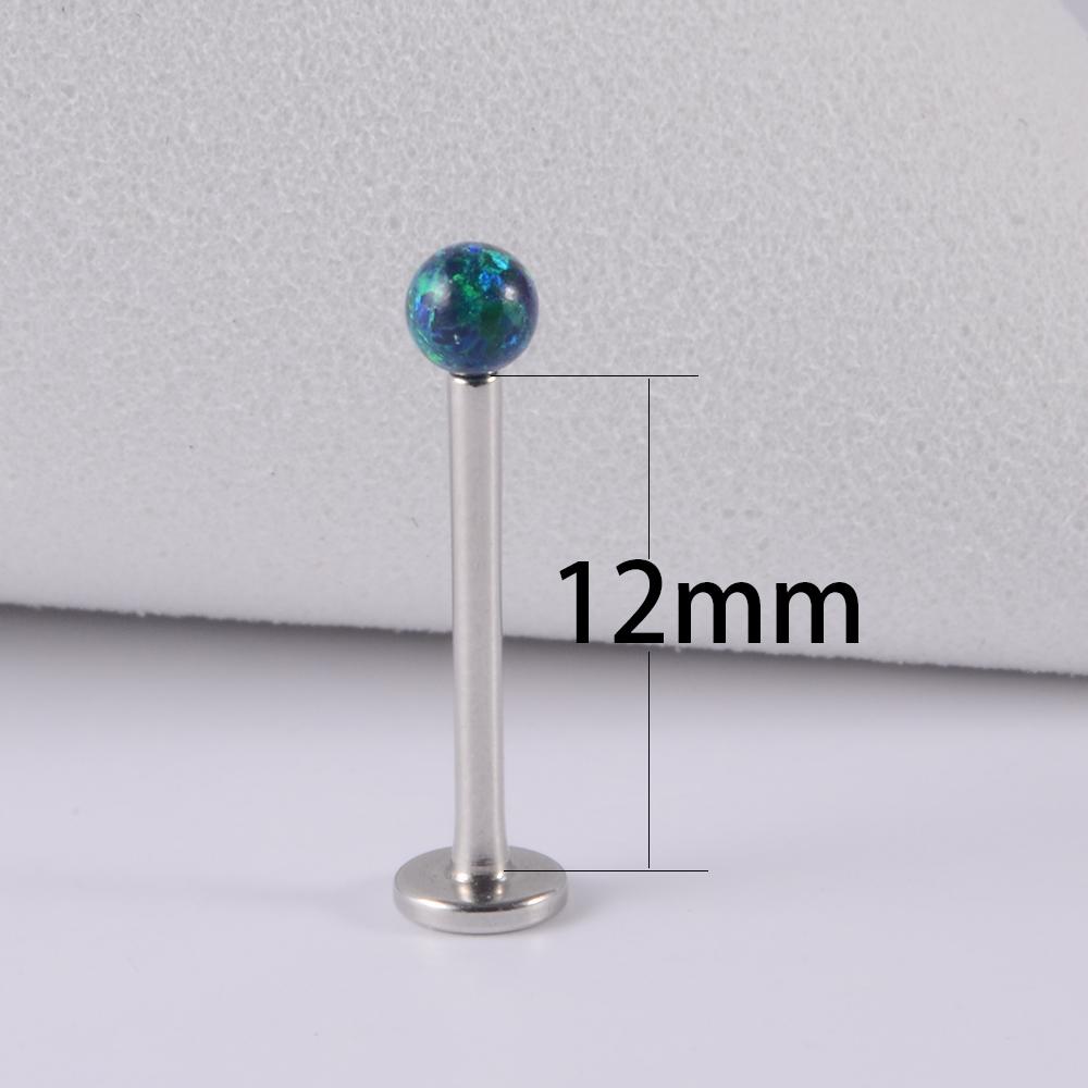 1PC 361L Surgical Steel Opal Ball Lip Stud Internally Threaded 3mm Opal Labret Ear Tragus Cartilage Helix Daith Earring Piercing 4