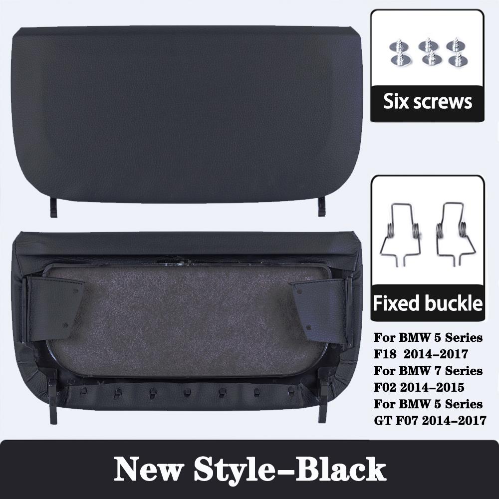 Car Seat Back Board for BMW F10 F07 F02 5 Series Rear Backrest Panel Part Leather Cover Leather Cover Storage Pocket