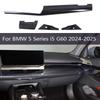 4-teiliges Kohlefaser-Mittelkonsolen-Dekorationspanel DekorationsaufkleberFür BMW 5er i5 G60 2024 2025 Auto-Innenzubehör