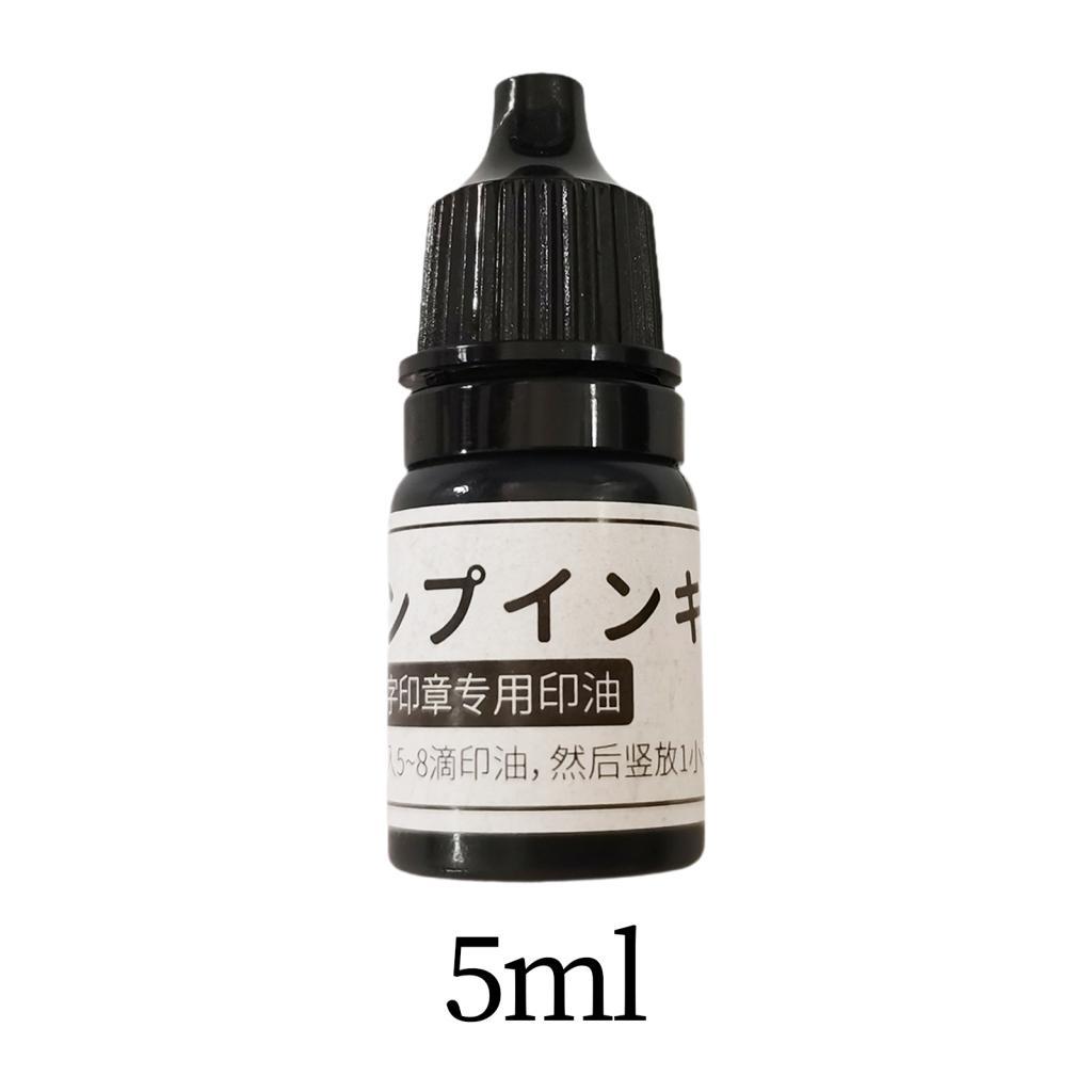 Clothing Stamps Refill Ink 5ml Quick Dry DIY Pinter Textile Clothes Marker Ink for T Shirt Hoodie Textile Seal Inkpad Office
