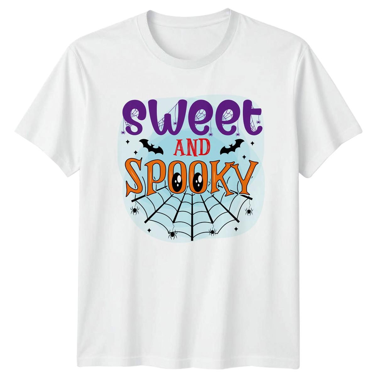 Sweet And Spooky T-Shirt Spooky Cute Halloween Halloween Gift For Him And Her XXXXL