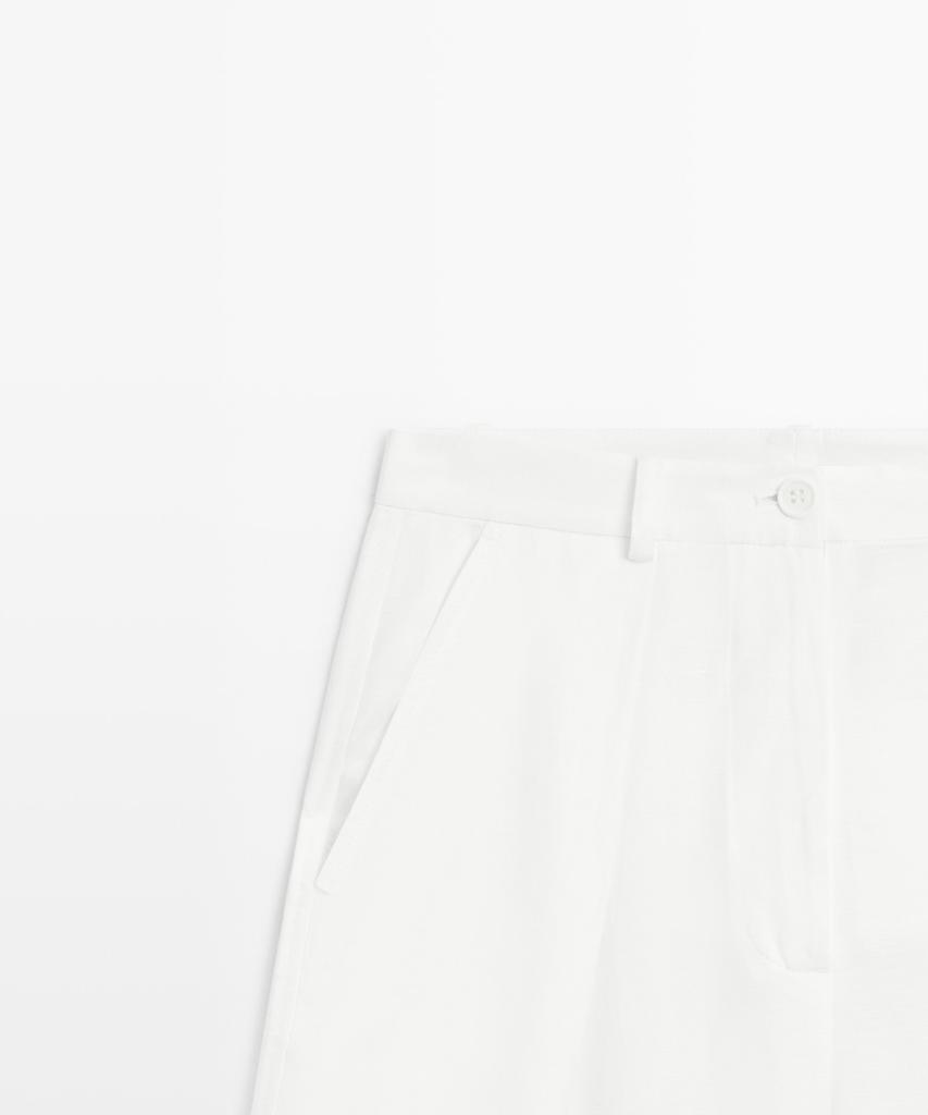 Masimodutti Fluid Sarouel Pants Seam Detail