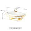 Nordic Style Oval Ceramic Soup Pot Household Hotel Tableware Casserole Holder Candle Heating Fish Plate Binaural Dry Pot
